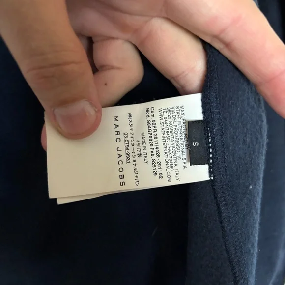 Marc Jacobs Lambs Leather Raglan Sleeve hoodie - Picture 8 of 8